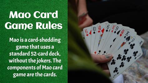 mao card game rules|play nine card game rules.